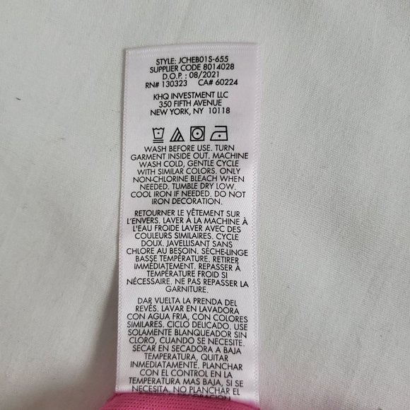 NWT Juicy Couture Kids Girls Philox Pink Velour Hoodie Pullover Sweatshirt Sz 7 - Picture 9 of 13